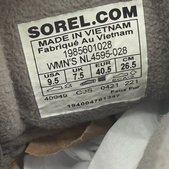 Sorel Gray Quarry Grill Explorer II Waterproof Leather/Suede Booties Size 9.5 - Picture 6 of 7